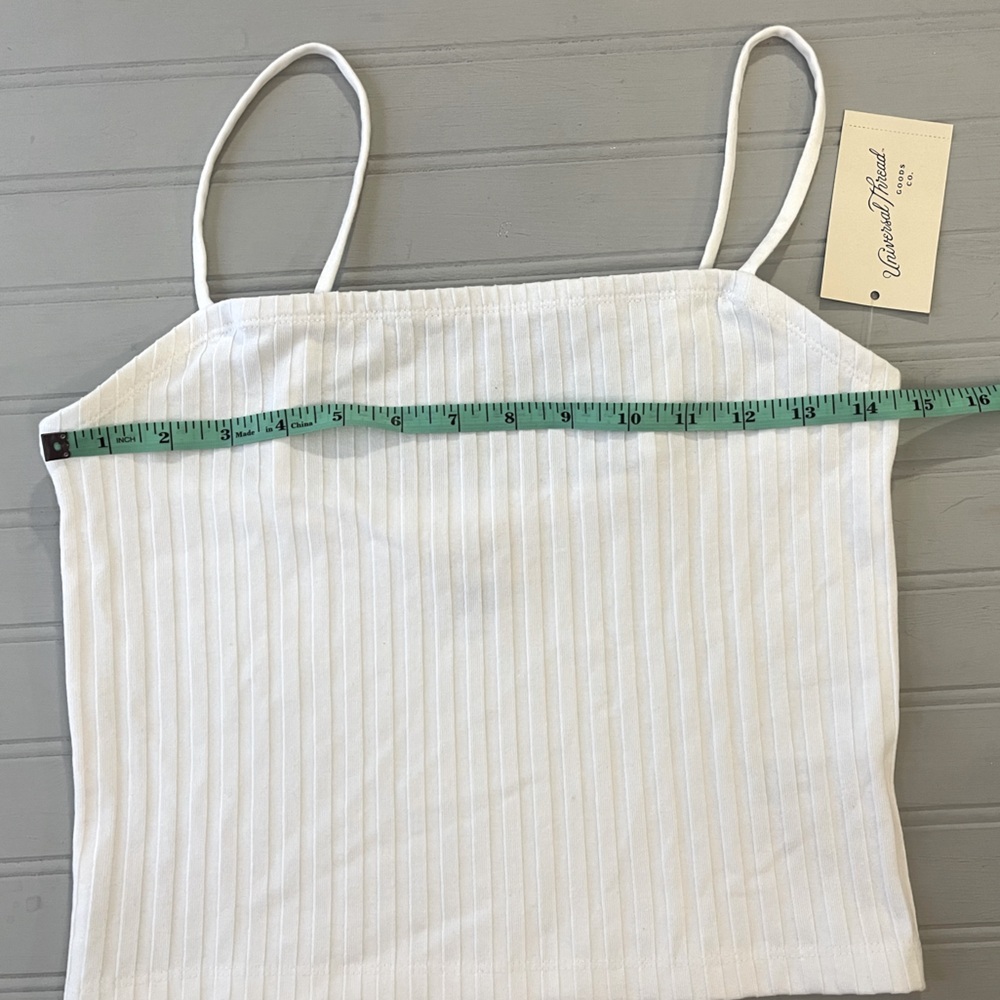 Universal Thread White Ribbed Tank Top - Picture 6 of 11